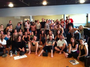 Yoga anatomy alignment class. Teaching injury prevention to yoga instructors.