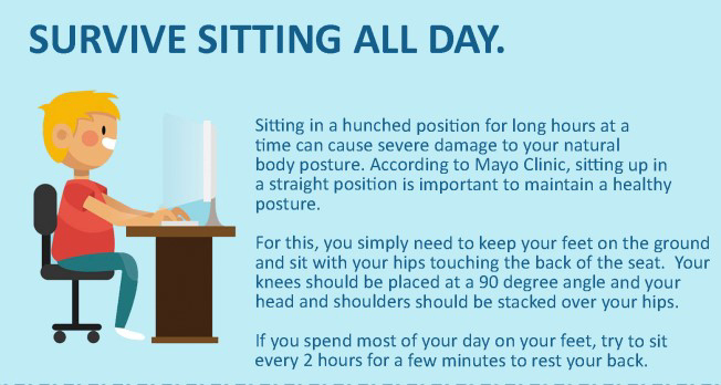 fix posture while at work
